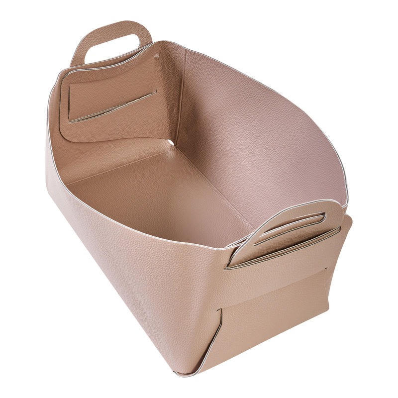 17 Stories Leather Decorative Basket