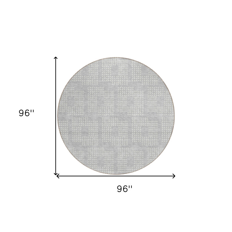 Tapis intérieur / extérieur rond 8 pi