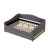 Full Size Daybed With Gray Fleece And Adjustable Trundle Position Upholstered Compact-461845797-461845796