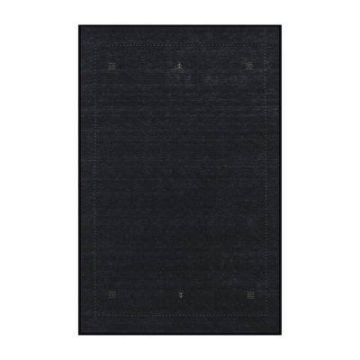 Contemporary Black Area Rug