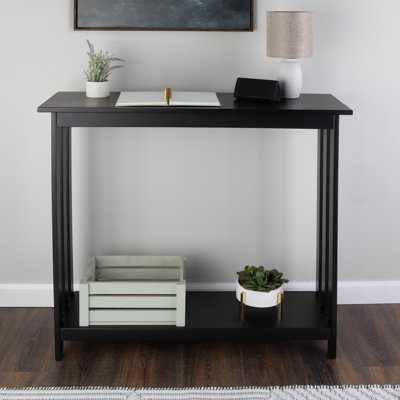 Console Table - 39in X 11.8in Narrow Entryway Table - 2-tier Sofa Table With Open Storage Shelf - Console Tables For Entryway, Hallway, And Foyer - Li