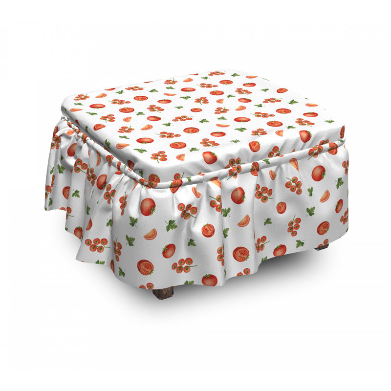 Housse pour repose-pieds parsley à tomates cerise