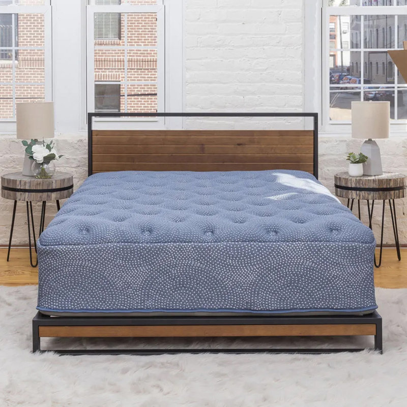 Twin Blue Gel Memory Foam Innerspring Adjustable Bed Mattress