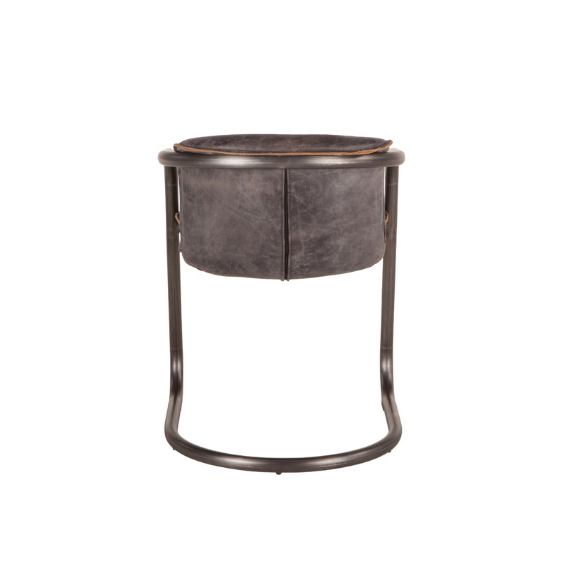 Chiavari Leather Arm Chair, Antique Ebony