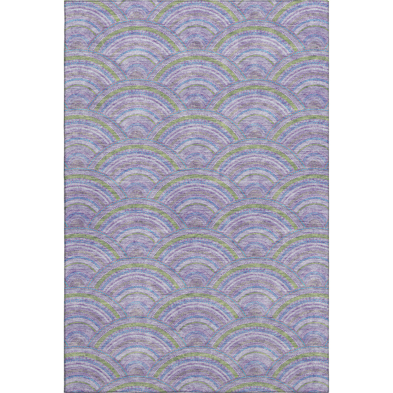 Premium Machine Washable Prisco Lavender Rug, Rectangle 10' x 14'