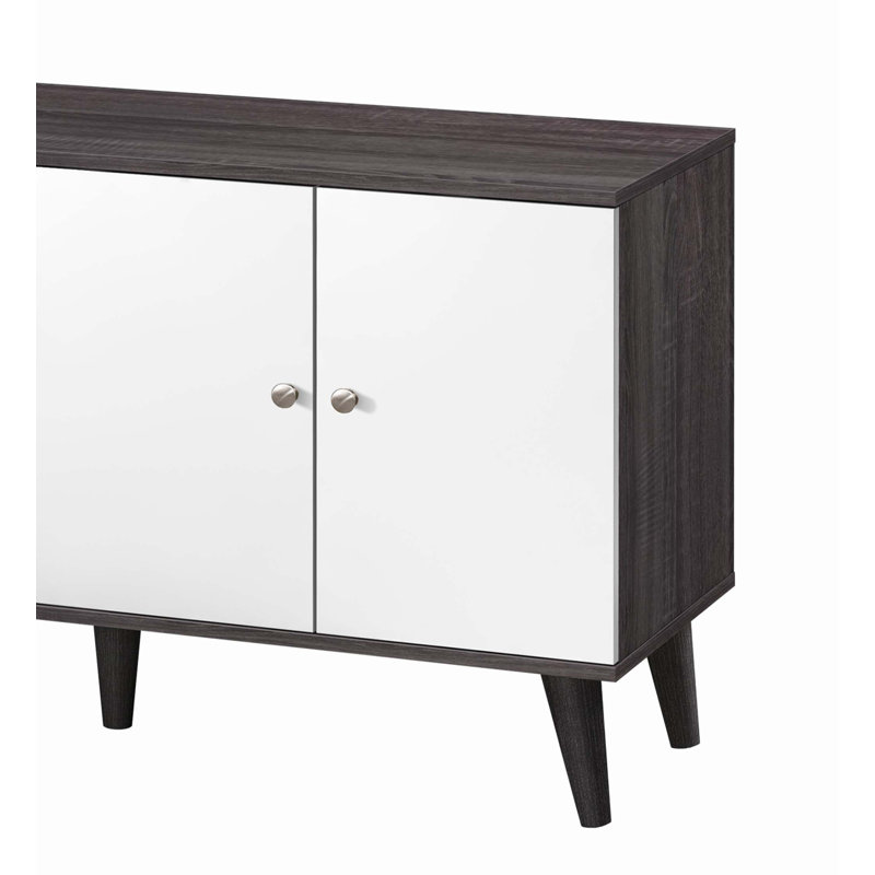 Amidon TV Stand for TVs up to 63", with 2 Storage Shelves& 1 Cabinet, Modern Entertainment Centre for TV in Living Room