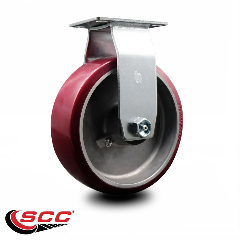 Poly on Aluminum Wheel Rigid Caster with Ball Bearing