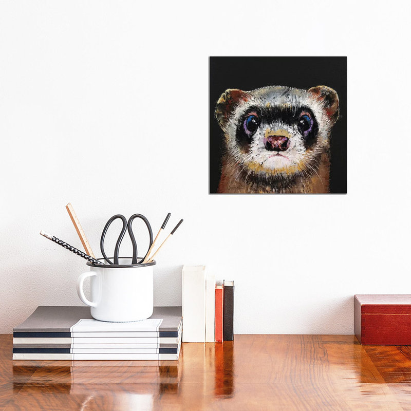 Ferret by Michael Creese - Wrapped Canvas Print, 30.48 cm H x 30.48 cm W