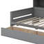 Wooden  Daybed, Boasts Glass-Fronted Storage Units, LED Lighting-96822396-96822397