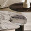 Table basse moderne avec plateau en marbre