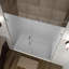 Porte de douche à charnière complètement sans cadre 64 po x 72 po Nautis-17315433