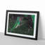 Green-Crowned Hummingbird in Abstract - Picture Frame Painting Print-55736194-55736193