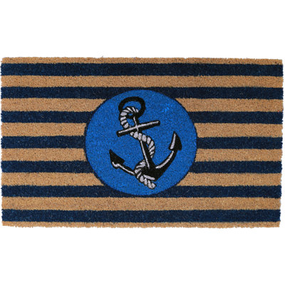 Glendale Non-Slip Striped Outdoor Doormat