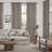 Linen Textured Farmhouse Semi Sheer Window Curtain,Back Tab Hooks Drapes,Pleated Heading Tape (Set of 2 With Hooks)-810861367-810861375