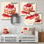 Raspberry Cheesecake Dessert Harmony - Desserts, art mural en métal-645637104