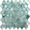 Majeste 0.5" x 2" Glass Fish Scale Mosaic Wall & Floor Tile