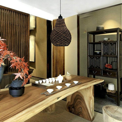 1 - Light Brown Single Pendant