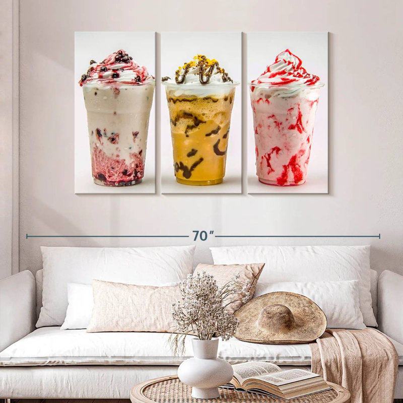 Yarlin Milkshake Frappes, 32" H x 50" W