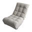 4 segments réglables - améliore le confort du fauteuil gris et du rembourrage en lin