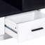 Table basse blanche et noire avec rangement