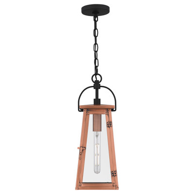 Sessoms 1-Light Aged Copper Mini Pendant Light