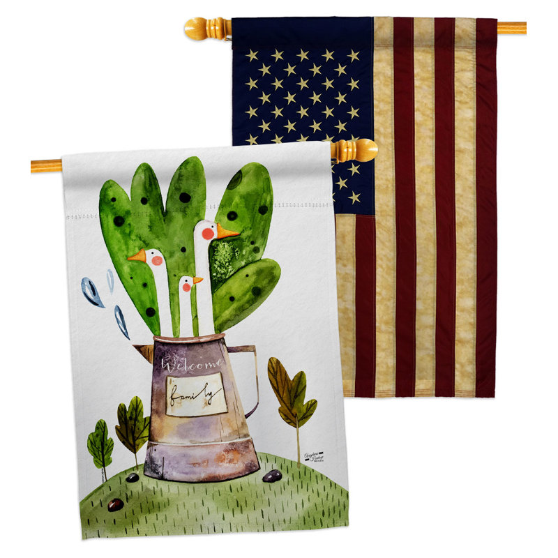 Drapeau de maison en polyester / mélange 40 po x 28 po