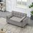 Comfortable Double Sofa Bed with Pull-out Function for Living Room