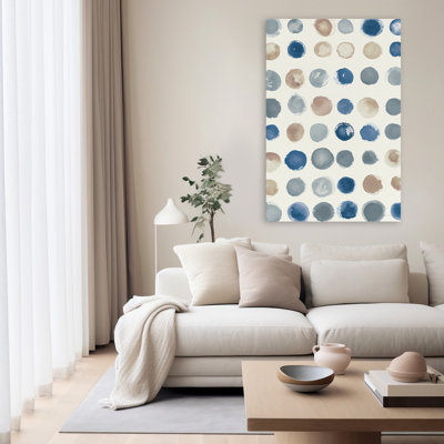 Spot Of Rain Vallarta Blue Crop Contemporary Abstract Blue Blue Gray Brown Circle