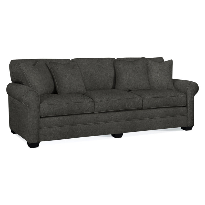 Bedford Sofa, Black, Green Performance Fabric; 0851-54