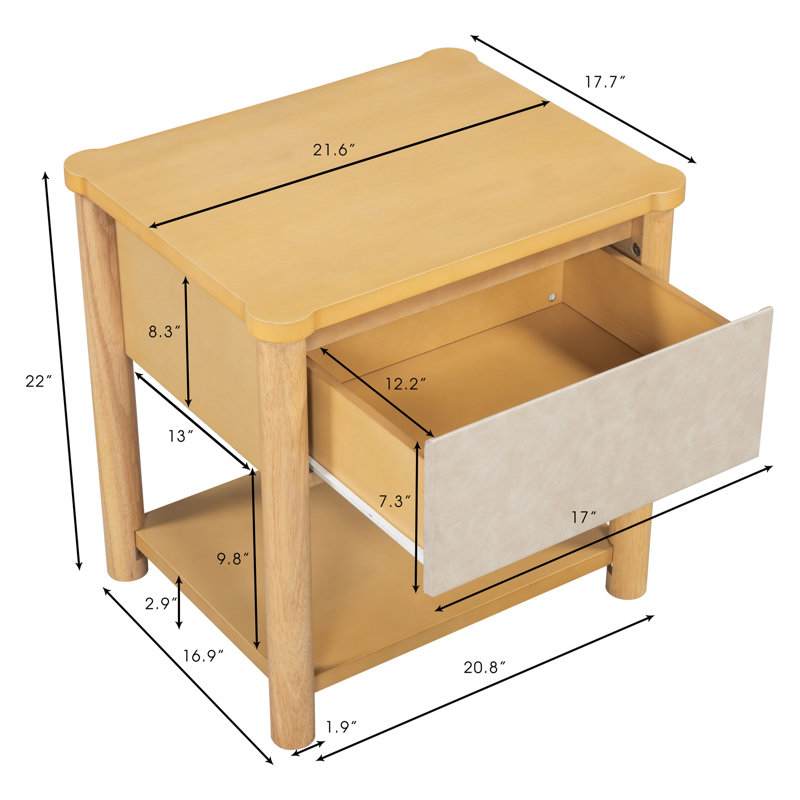 3-Pieces Bedroom Sets,Modern Bed Frame Set with 2 Nightstands, Platform Bed with Headboard and Matching Bedside Tables for Bedroom