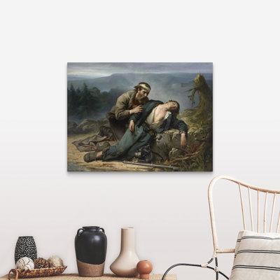 Reconnaissance: Nord et Sud, 1865 par Constant Mayer - Reproduction d'art graphique sur toile