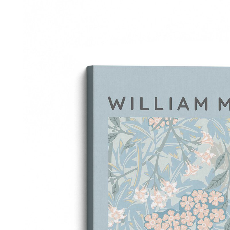 «Pale Blue Jasmine» par William Morris, reproduction sur toile dans un cadre en érable, H 36 po x l 24 po x P 1,25 po