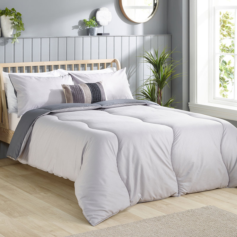 Slumberdown Coverless Comfort Embossed Waffle 4.5 Tog Duvet, Double