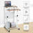 Height Adjustable Mobile Computer Stand-Up Desk With 2 Modes