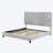 Platform Frame Bed with Adjustable Tufted Headboard-107155939