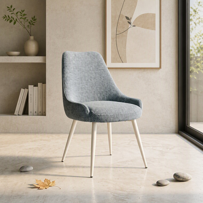Chaises de salle à manger contemporaines rembourrées avec accoudoirs intégrés