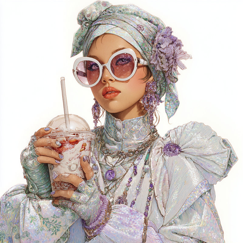 Art mural sur toile tendue Lavender Glamour, H 20 po x l 20 po