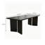 Bureau rectangulaire en frêne massif noir-1363676180