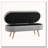 Ottoman Oval Storage Bench,Rubber Wood Legs-1222552663