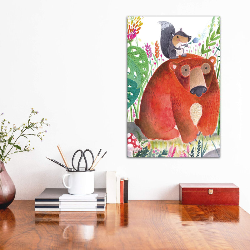 Décoration murale pour enfant Forest Pals II, Toile tendue, H 12 po x l 8 po x P 0,75 po