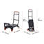 Diable convertible 2 en 1 robuste et chariot, chariot utilitaire en aluminium d'une capacité de 300 lb avec plateforme pliante
