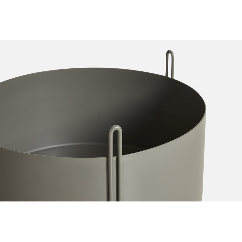 Pidestall Planter (Small), 13.80'' H x 15.70'' W x 15.70'' D, Taupe
