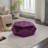 Velvet Fabric Tufted Storage Ottoman-910400726