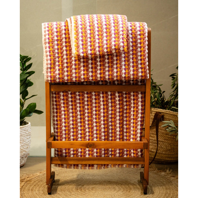 Ensemble de serviettes Marseille, Rosé corail
