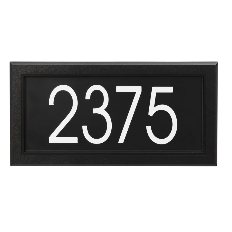 Rectangle Wall Plaque, Black