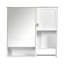Armoire à pharmacie murale 29 po x 28 po avec miroir et barre à serviettes, solution de rangement compacte pour la vie organisée-693673354