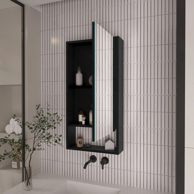 Rectangle Medicine Cabinet With Mirror Wenge, Wenge