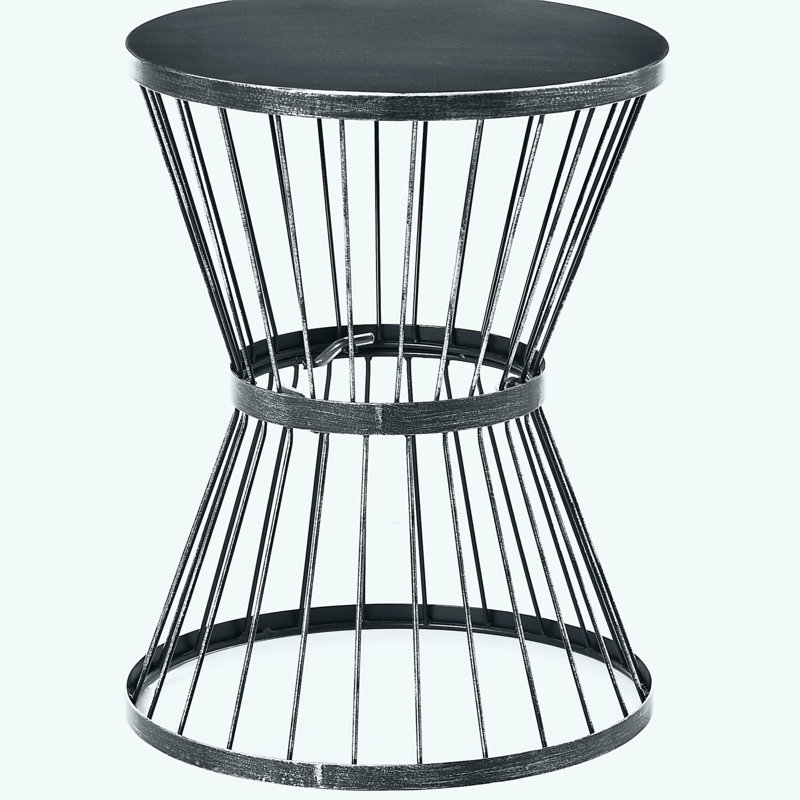 Table d'appoint en acier Outsunny