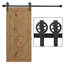 Kameron 6.6ft Sliding Wood Barn Door Hardware Kits Track Industrial Style A Set
