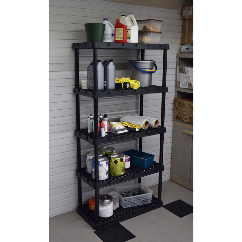 Gracious Living Knect A Shelf Heavy Duty Storage 5 Tier Shelving Unit (4 Pack)